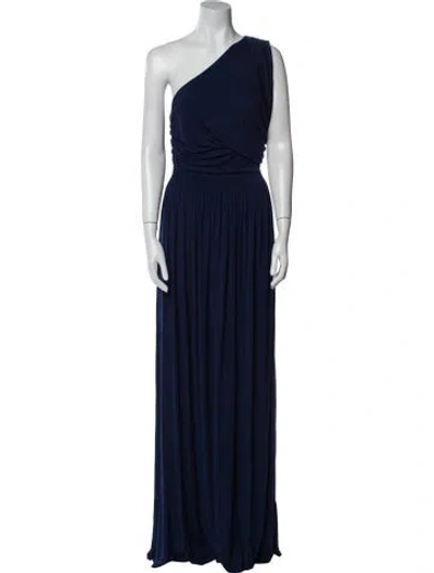 Pre-owned Rachel Pally One-shoulder Long Dress In Blue