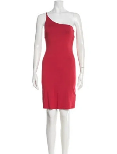 Pre-owned Rachel Pally One-shoulder Mini Dress W/ Tags In Red