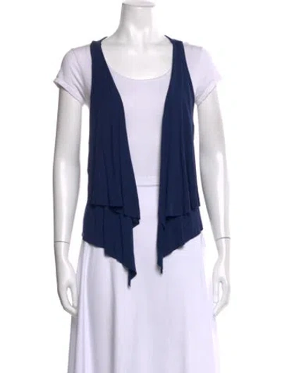 Pre-owned Rachel Pally Open Front Sweater In White