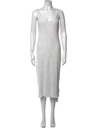 Pre-owned Rachel Pally Printed Midi Length Dress In Grey