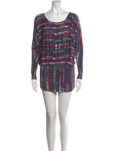 Pre-owned Rachel Pally Printed Mini Dress In Multicolor