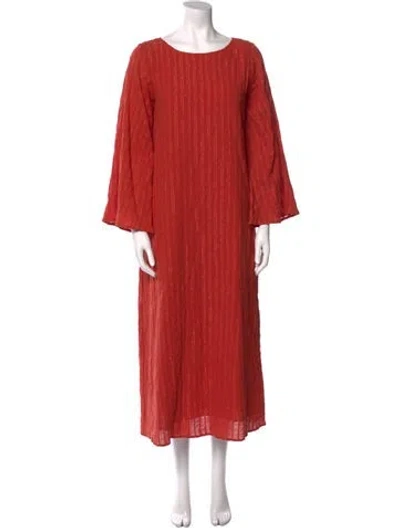 Pre-owned Rachel Pally Scoop Neck Long Dress In Orange