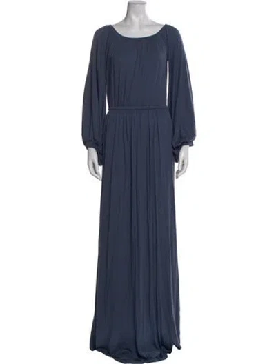 Pre-owned Rachel Pally Scoop Neck Long Dress W/ Tags In Blue