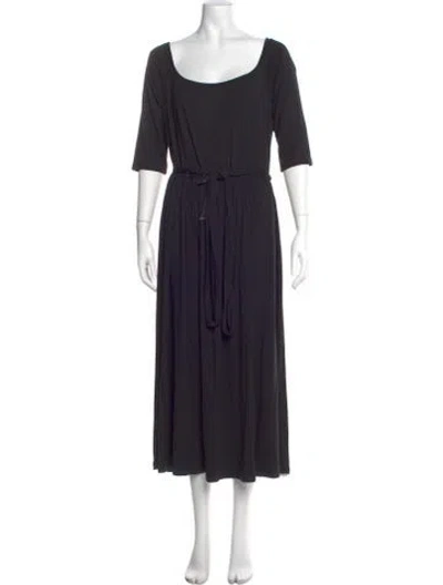 Pre-owned Rachel Pally Scoop Neck Midi Length Dress In Blue