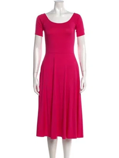 Pre-owned Rachel Pally Scoop Neck Midi Length Dress In Pink