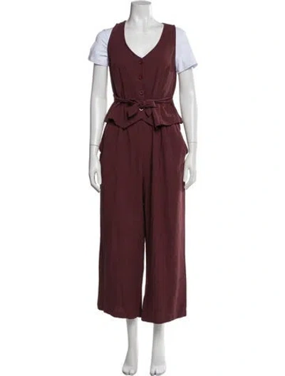 Pre-owned Rachel Pally Set In Burgundy