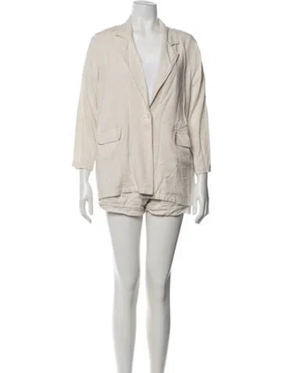 Pre-owned Rachel Pally Short Set In Neutrals