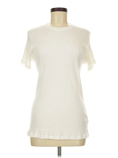 Pre-owned Rachel Pally Short Sleeve T-shirt In Ivory