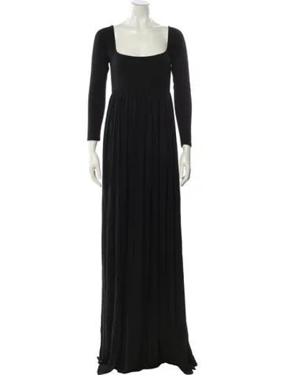 Pre-owned Rachel Pally Square Neckline Long Dress In Black
