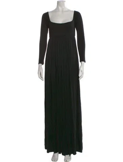 Pre-owned Rachel Pally Square Neckline Long Dress In Black