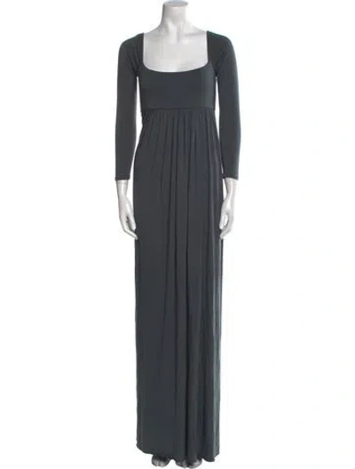 Pre-owned Rachel Pally Square Neckline Long Dress In Gray