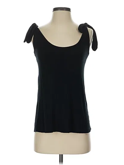 Pre-owned Rachel Pally Tank Top Black Cold Shoulder Neckline Tops