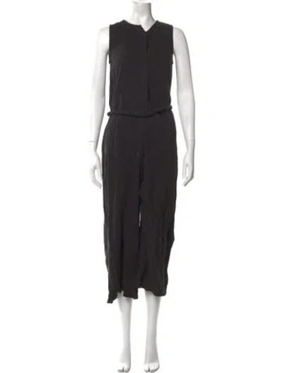 Pre-owned Rachel Pally V-neck Jumpsuit In Black