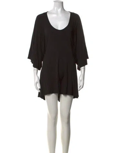 Pre-owned Rachel Pally V-neck Jumpsuit In Black