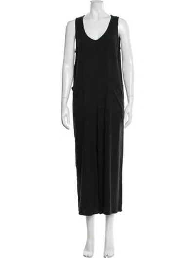 Pre-owned Rachel Pally V-neck Jumpsuit In Black