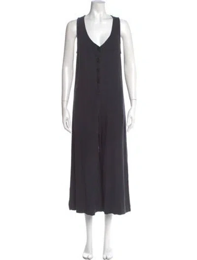 Pre-owned Rachel Pally V-neck Jumpsuit In Gray