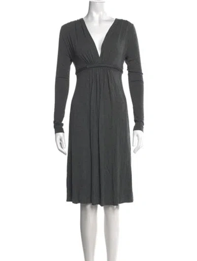 Pre-owned Rachel Pally V-neck Knee-length Dress W/ Tags In Grey