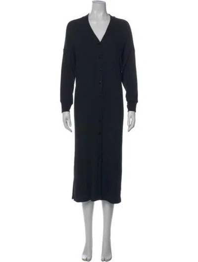 Pre-owned Rachel Pally V-neck Long Dress In Black