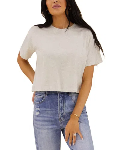 Rachel Parcell Boxy T-shirt In Neutral