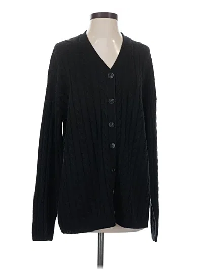Pre-owned Rachel Parcell Cardigan Sweater In Black