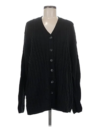 Pre-owned Rachel Parcell Cardigan Sweater In Black