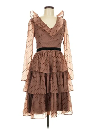 Pre-owned Rachel Parcell Cocktail Dress In Brown