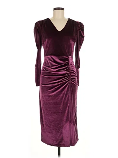 Pre-owned Rachel Parcell Cocktail Dress In Burgundy