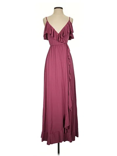 Pre-owned Rachel Parcell Cocktail Dress In Burgundy