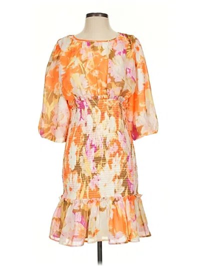 Pre-owned Rachel Parcell Cocktail Dress In Orange