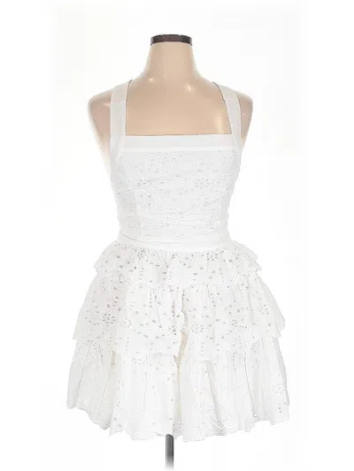 Pre-owned Rachel Parcell Cocktail Dress In White