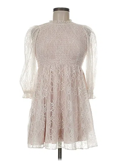 Pre-owned Rachel Parcell Cocktail Dress In White