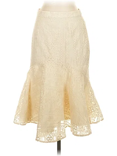 Pre-owned Rachel Parcell Formal Skirt In Ivory