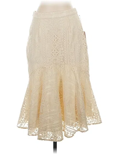 Pre-owned Rachel Parcell Formal Skirt In Ivory