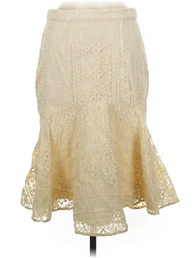 Pre-owned Rachel Parcell Formal Skirt In Ivory