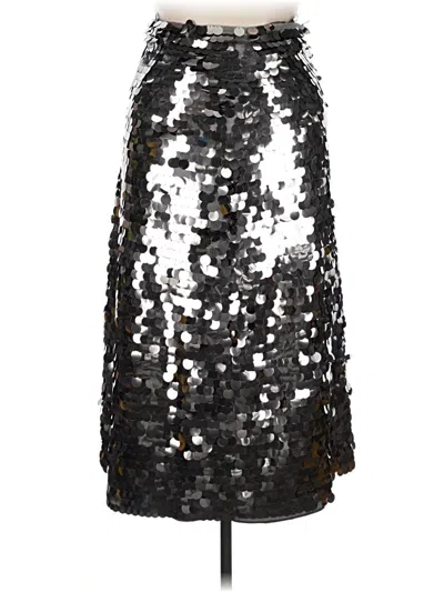 Pre-owned Rachel Parcell Formal Skirt In Silver