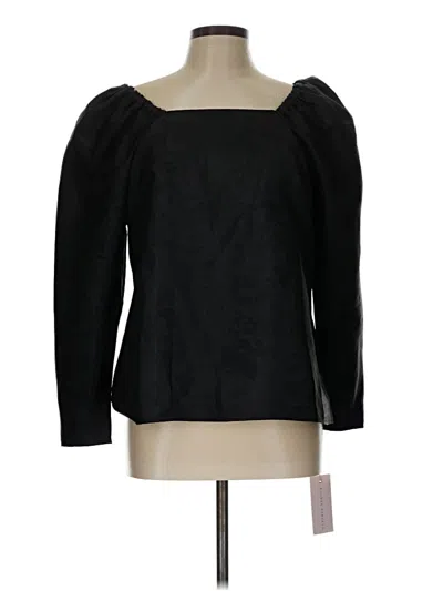 Pre-owned Rachel Parcell Long Sleeve Blouse In Black