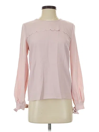 Pre-owned Rachel Parcell Long Sleeve Blouse In Pink