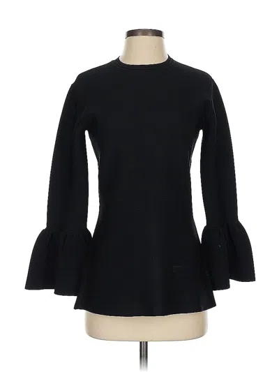Pre-owned Rachel Parcell Long Sleeve Top Black Turtleneck Tops