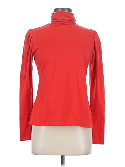 Pre-owned Rachel Parcell Long Sleeve Turtleneck In Red