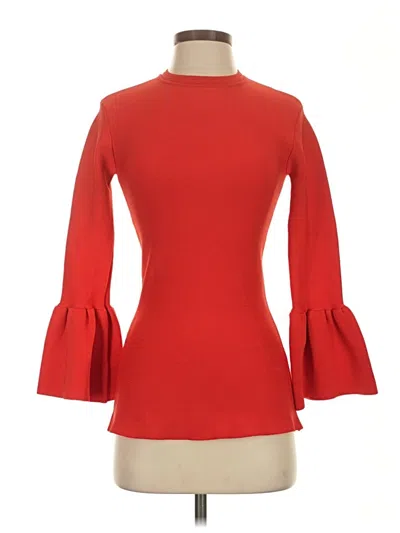 Pre-owned Rachel Parcell Long Sleeve Turtleneck In Red