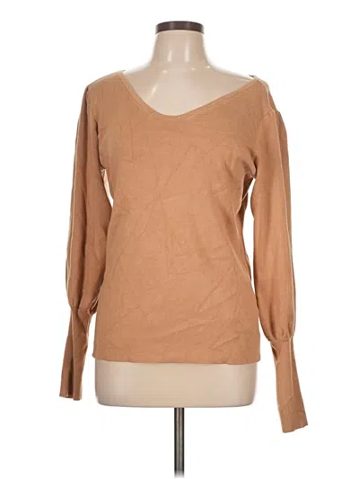 Pre-owned Rachel Parcell Pullover Sweater In Brown