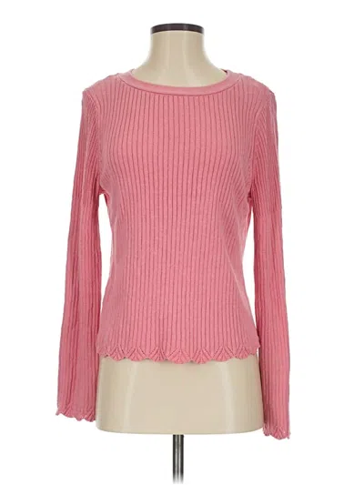 Pre-owned Rachel Parcell Pullover Sweater In Pink