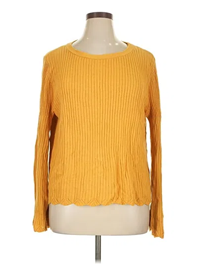 Pre-owned Rachel Parcell Pullover Sweater In Yellow