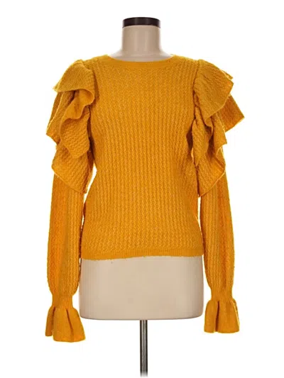 Pre-owned Rachel Parcell Pullover Sweater In Yellow