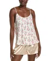 Rachel Parcell Scoop Ruffle Cami In Neutral