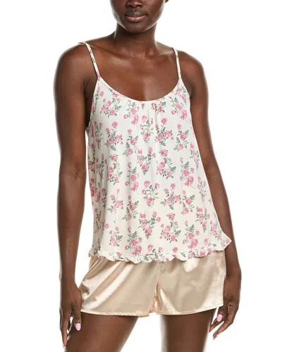 Rachel Parcell Scoop Ruffle Cami In White