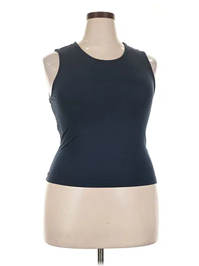 Rachel Parcell Sleeveless T-shirt In Blue