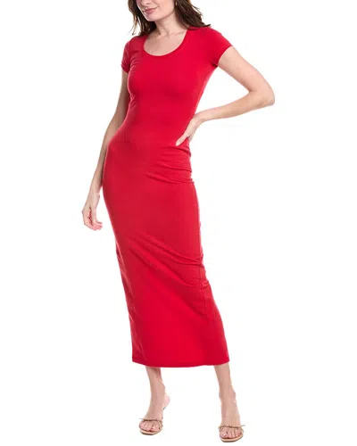 Rachel Parcell Square Neck Midi Dress In Red