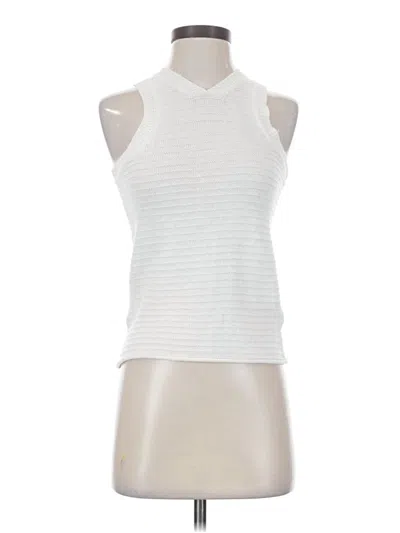 Pre-owned Rachel Parcell Sweater Vest In White