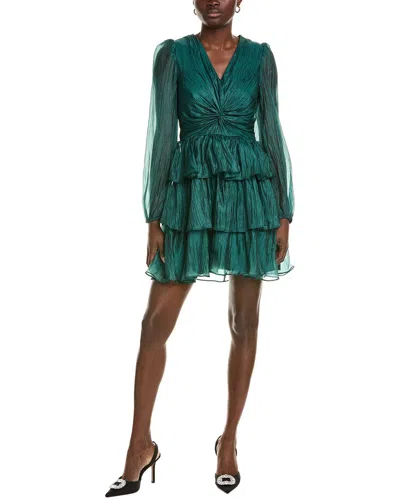 rachel parcell green dress Corset Pleated Midi Dress